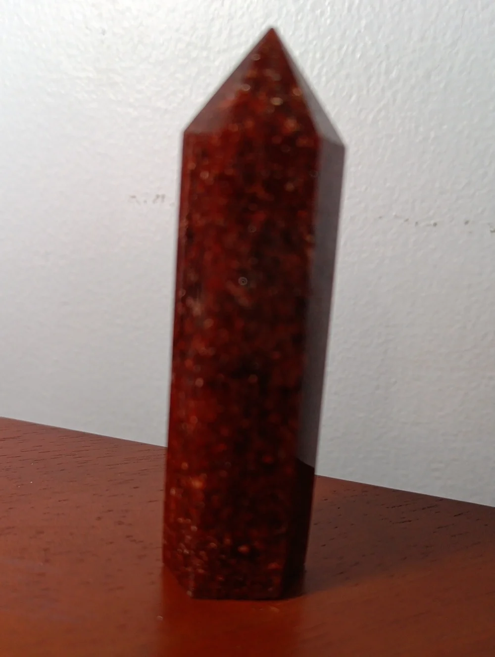 Red Strawberry Quartz Crystal Tower
